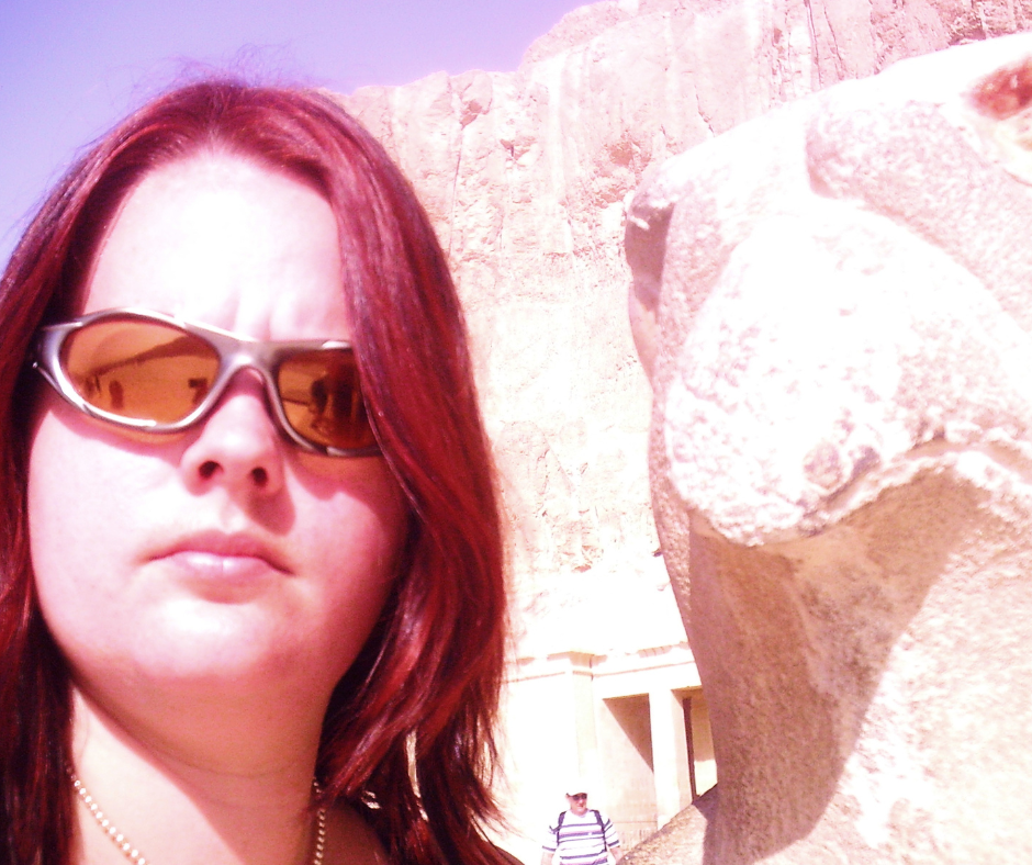Me and Horus at Hatchepsuts Temple