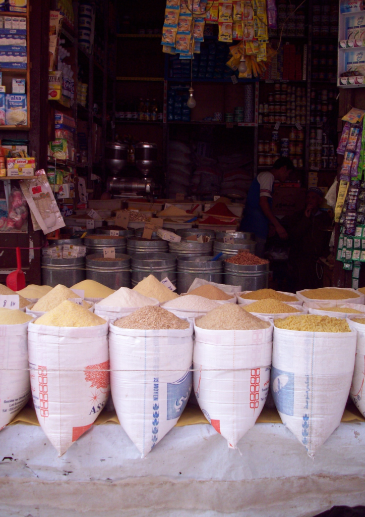 Spices for sale in the medina
