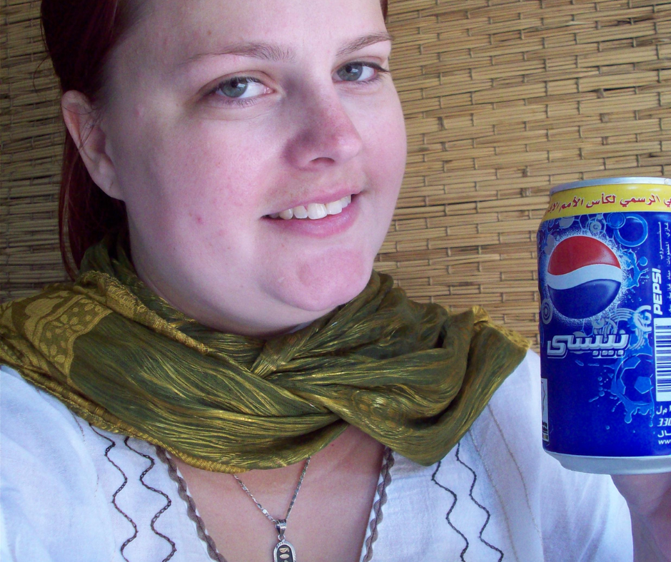 Having a Pepsi in Coptic Cairo